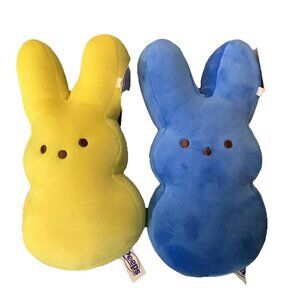 Peeps Yellow & Blue 9" Marshmallow-Scented Bunny - New With Tags